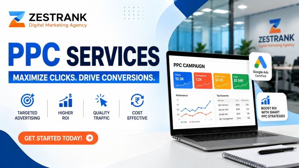 PPC Services Delhi — Google Ads Management & High-ROAS Performance Marketing | ZestRank