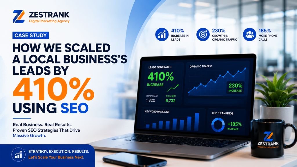 Case Study: How We Scaled a Local Business’s Leads by 410% Using SEO