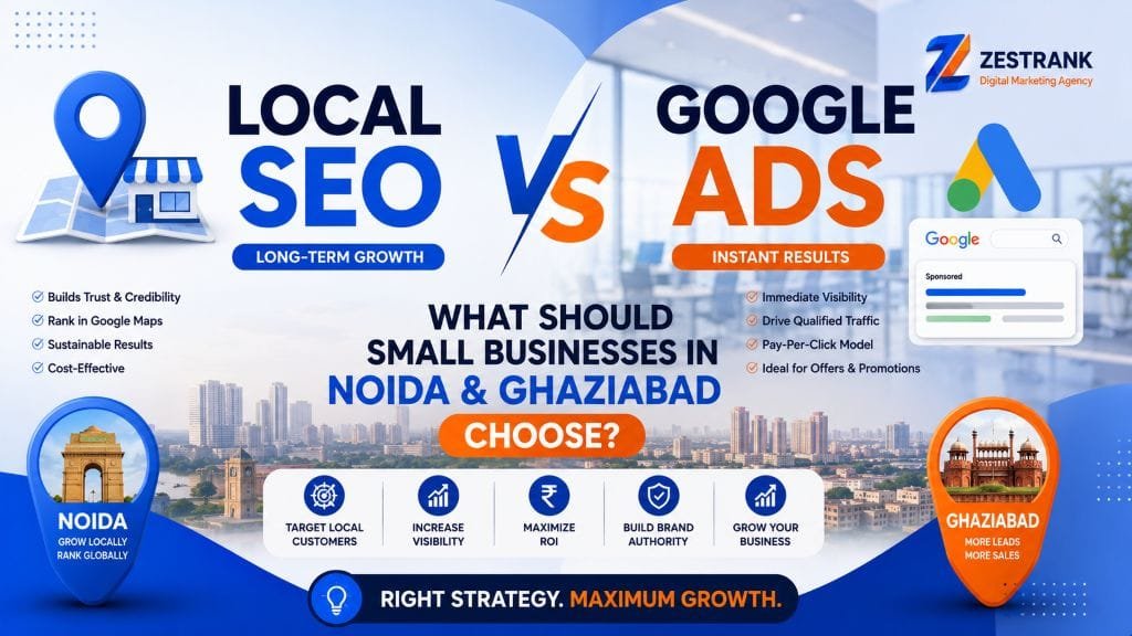 Local SEO vs Google Ads — What Should Small Businesses in Noida & Ghaziabad Choose?