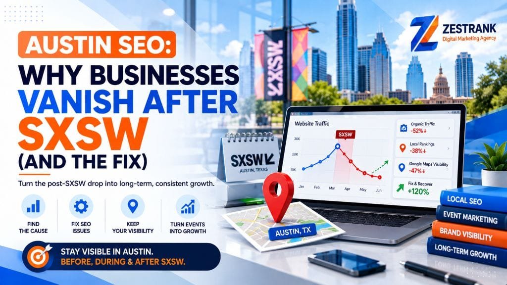 Why Do Austin Businesses Win During SXSW and Disappear the Rest of the Year? (And How SEO Fixes It) Why Do Austin Businesses Win During SXSW and Disappear the Rest of the Year? (And How SEO Fixes It)