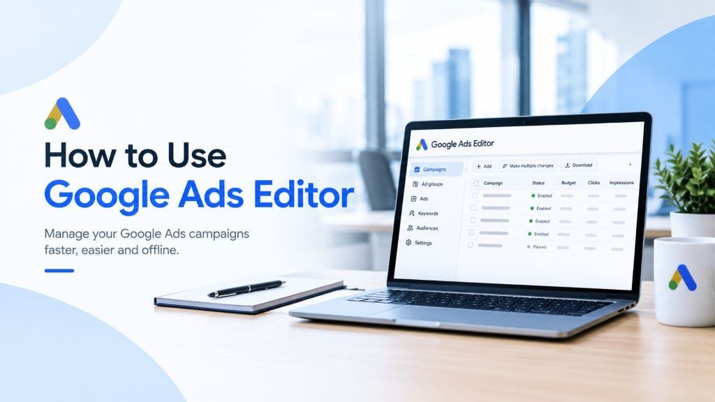 How to Use Google Ads Editor: A Complete 2026 Guide (Download, Bulk Edit, Upload & Post) How to Use Google Ads Editor: A Complete 2026 Guide (Download, Bulk Edit, Upload & Post)