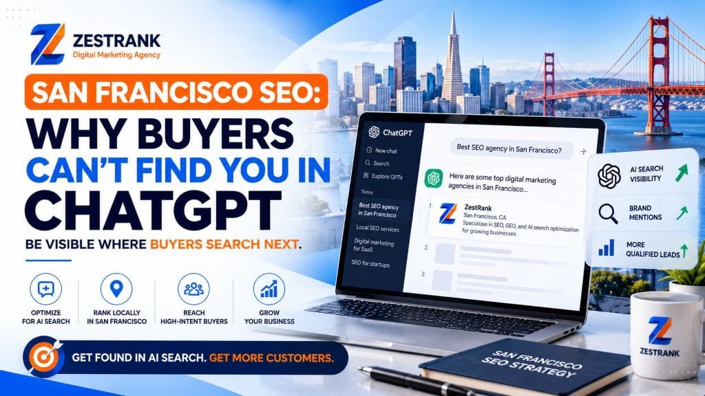 Why Can’t Buyers Find Your San Francisco Startup in ChatGPT? (The SEO Playbook for SaaS, Neighborhoods and AI Search) Why Can’t Buyers Find Your San Francisco Startup in ChatGPT? (The SEO Playbook for SaaS, Neighborhoods and AI Search)
